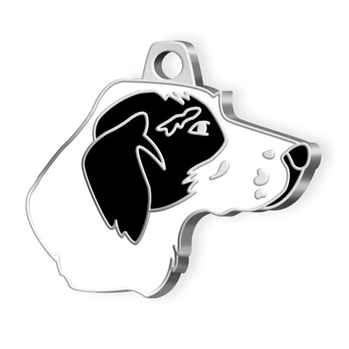 Medaglietta Cane Pointer B&N
