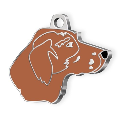 Medaglietta Cane Pointer Marrone
