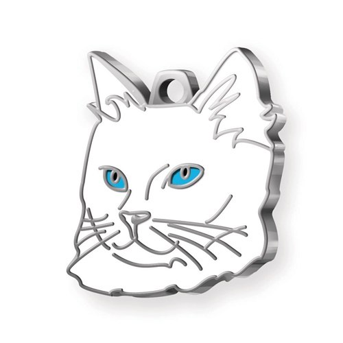 Medaglietta Gatto Van Occhi Blu