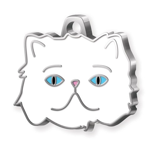 Medaglietta Gatto Persiano Occhi Blu