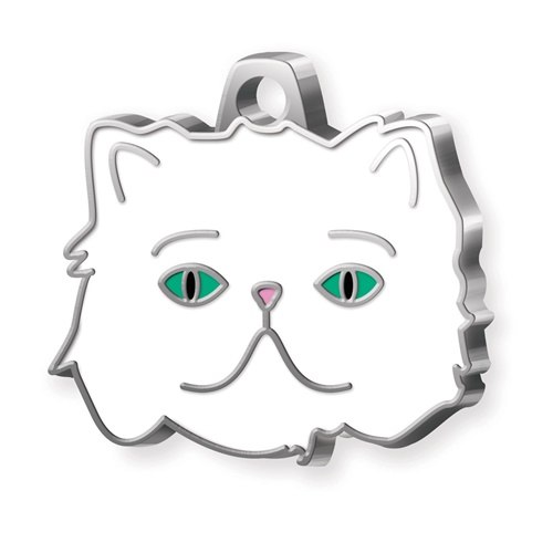 Medaglietta Gatto Persiano Occhi Verdi