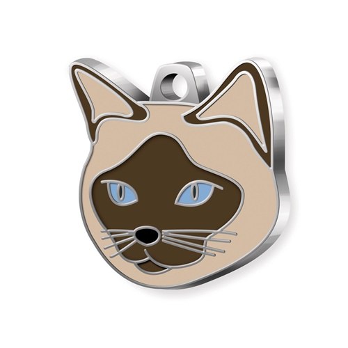 Medaglietta Gatto Siamese Crema