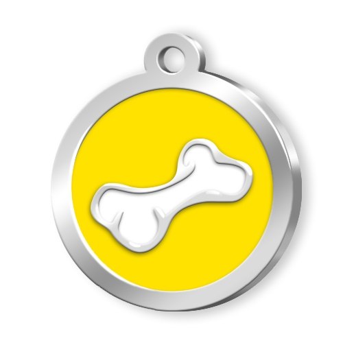 Medaglietta Cerchio Osso Giallo