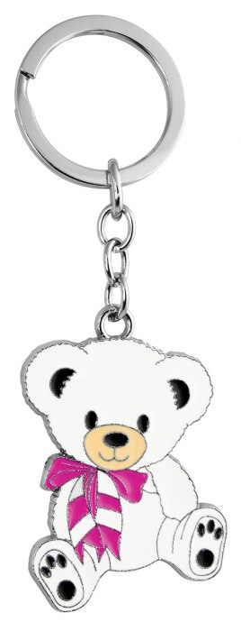 Portachiavi Orso Rosa No Box Outlet