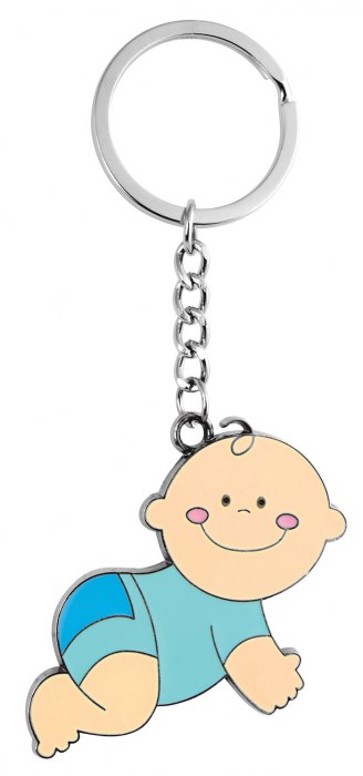 Portachiavi Baby Blu No Box Outlet