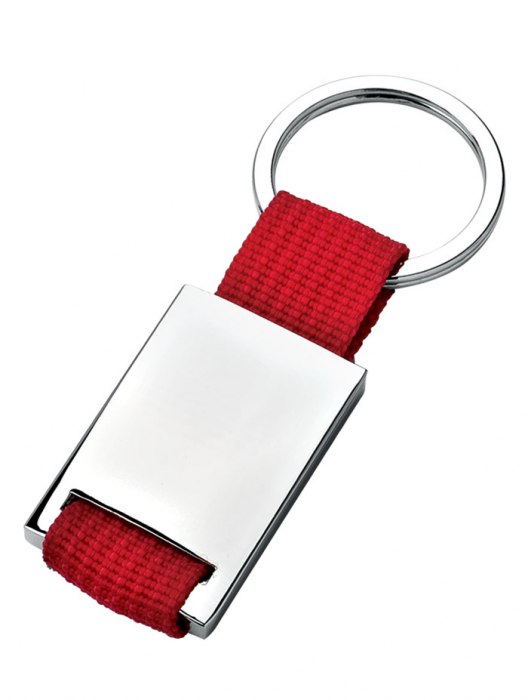 Portachiavi Con Tessuto Rosso - No Box