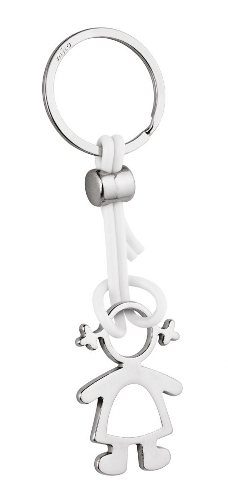 Portachiavi Bimba Pvc Bianco - No Box