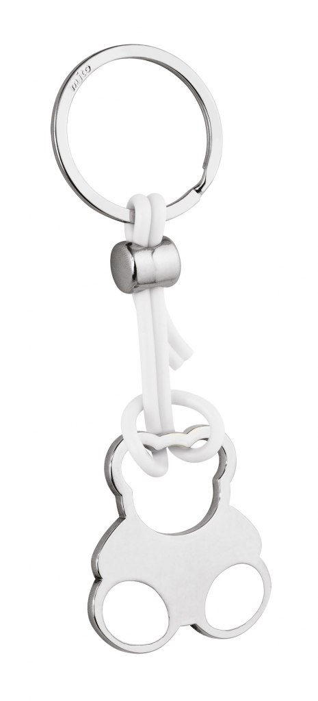 Portachiavi Orsetto Pvc Bianco- No Box