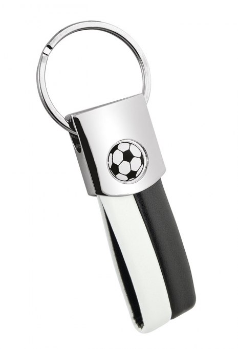 Portachiavi Calcio Pu Bianco/Nero