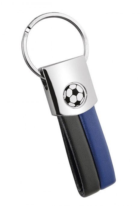 Portachiavi Calcio Pu Nero/Blu