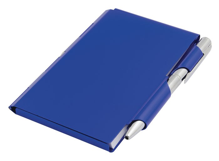 Mini Blocco Tascabile Blu Con Penna