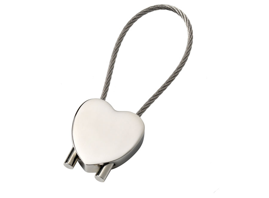Portachiavi Cuore Con Cavetto