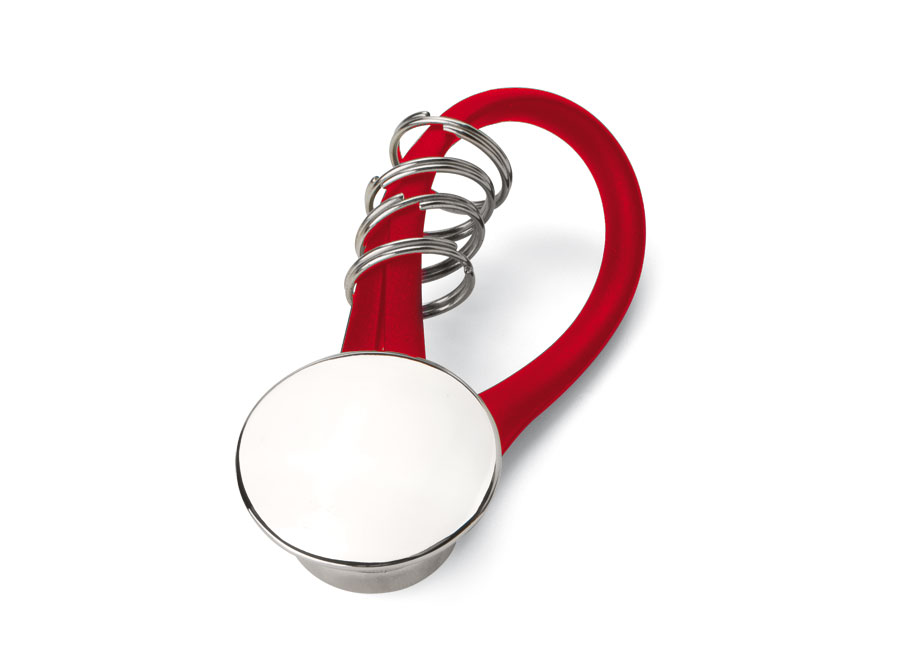 Portachiavi Tondo Pvc Rosso