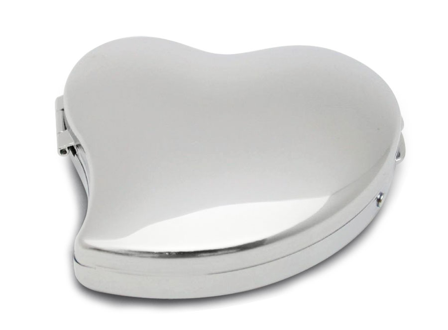 Specchio Cuore Bombato - Cromato